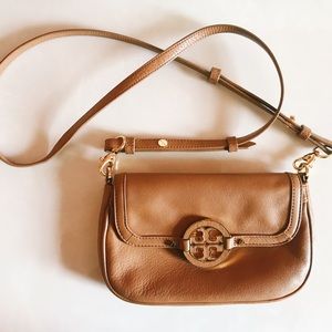 Tory Burch ‘Amanda’ Crossbody Bag - Brown Leather